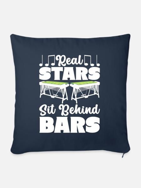 Vibraphon Vibraphonist - Sofakissen mit Füllung 45 x 45 cm - Navy