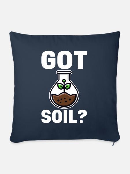 Bodenwissenschaftler Soil Science - Sofakissen mit Füllung 45 x 45 cm - Navy