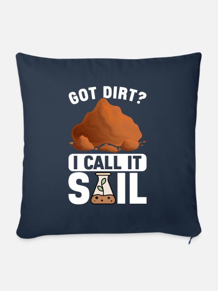 Bodenwissenschaftler Soil Science - Sofakissen mit Füllung 45 x 45 cm - Navy
