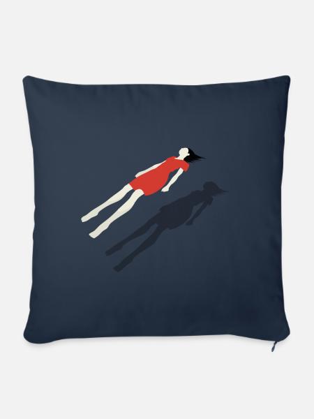 Das schwebende Moment - Sofakissen mit Füllung 45 x 45 cm - Navy