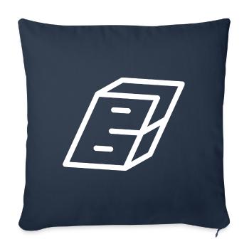 Gliederungsbuchstabe B - Sofakissen mit Füllung 45 x 45 cm - Navy - Vorne