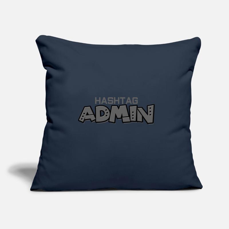 #hashtag admin administrator moderator web development Sofa pillow with filling 45cm x 45cm