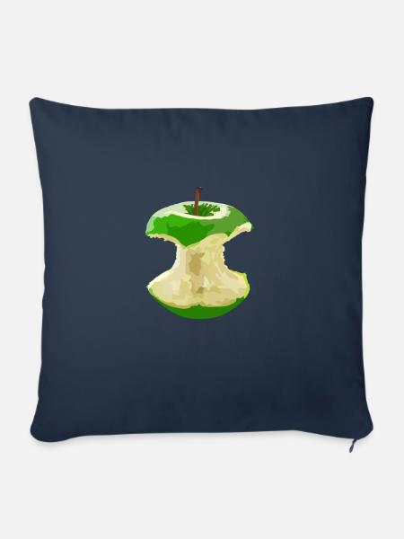 Apple Apfel - Sofakissen mit Füllung 45 x 45 cm - Navy