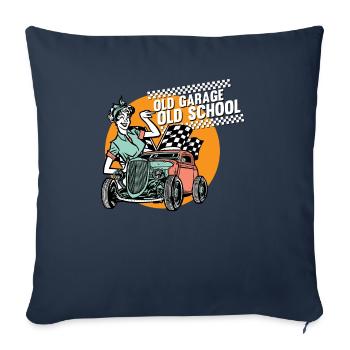 Pinup Vintage Rockabilly - Sofakissen mit Füllung 45 x 45 cm - Navy - Vorne