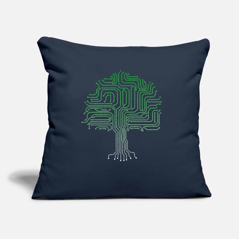 Binary tree computer nerd geek computer scientist Sofa pillow with filling 45cm x 45cm