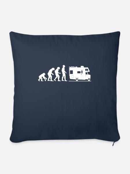 Evolution camping car - Sofakissen mit Füllung 45 x 45 cm - Navy