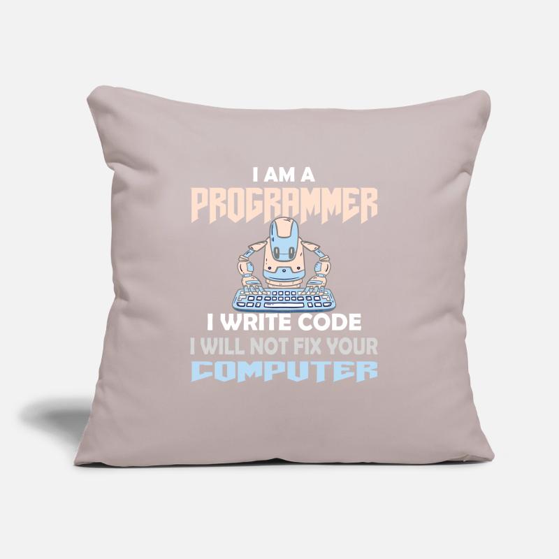 CODER HACKER PROGRAMMATEUR Coussin et housse de 45 x 45 cm