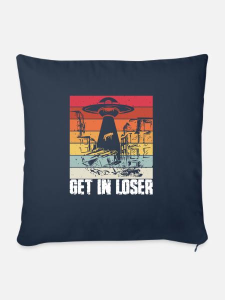 Get in Loser - Sofakissen mit Füllung 45 x 45 cm - Navy