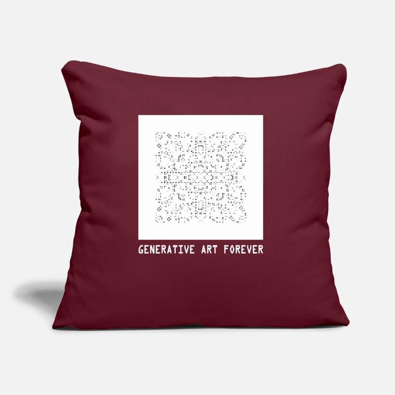 Generative Kunst Programmiert Für Immer Bildcode Sofakissen mit Füllung 45 x 45 cm
