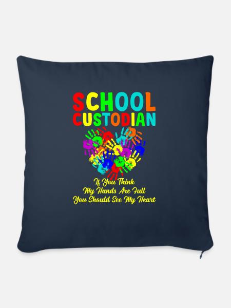 Schulaufseherin Haushälterin - Sofakissen mit Füllung 45 x 45 cm - Navy