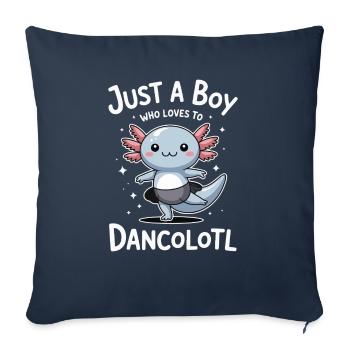 Just A boy who loves dance Ballett Tänzer Geschenk - Sofakissen mit Füllung 45 x 45 cm - Navy - Vorne