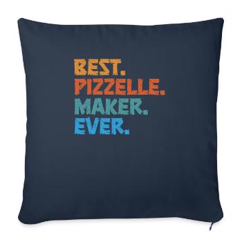 Pizzelle Waffel - Italienische Waffeln - Sofakissen mit Füllung 45 x 45 cm - Navy - Vorne