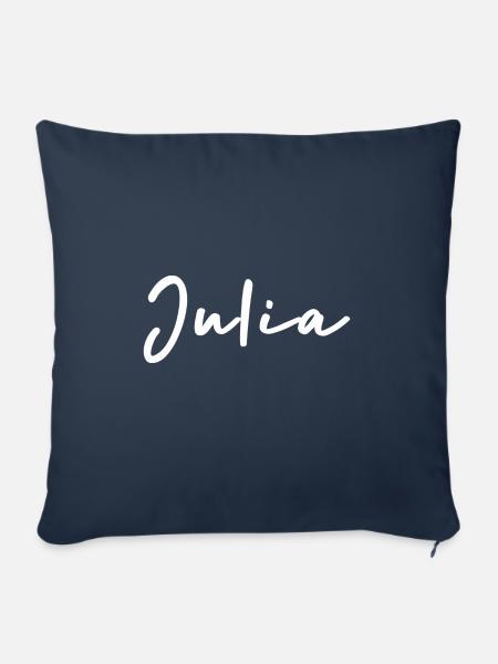 Julia - Sofakissen mit Füllung 45 x 45 cm - Navy