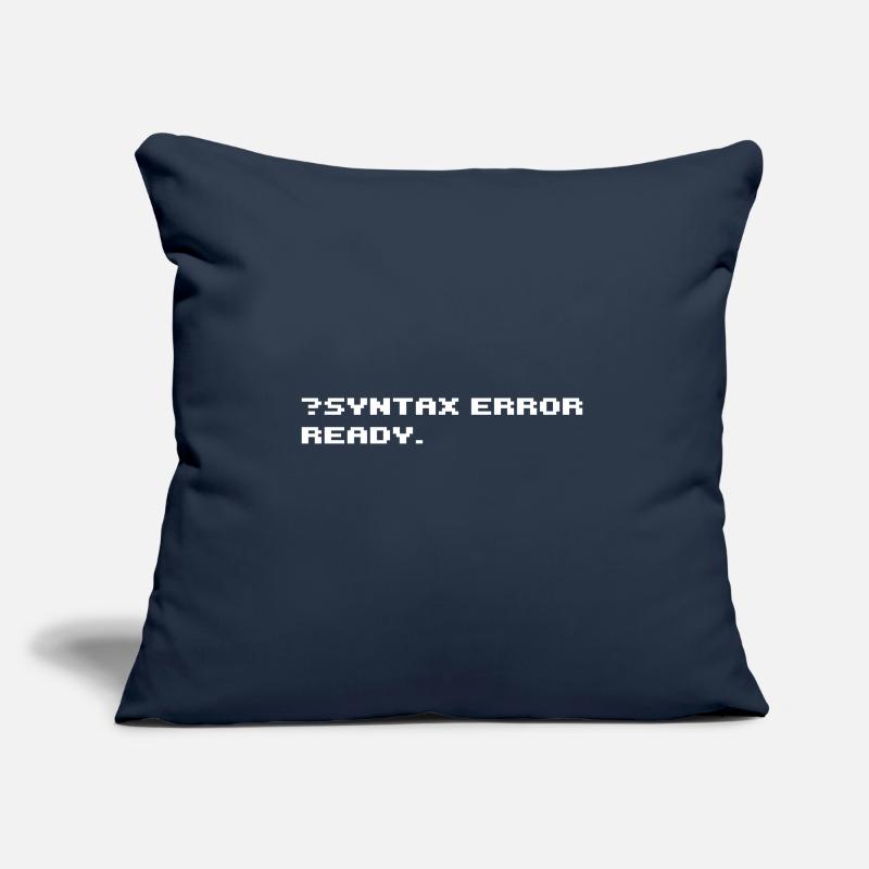 SYNTAXFEHLER 8-Bit-Retro-Computer Sofakissen mit Füllung 45 x 45 cm