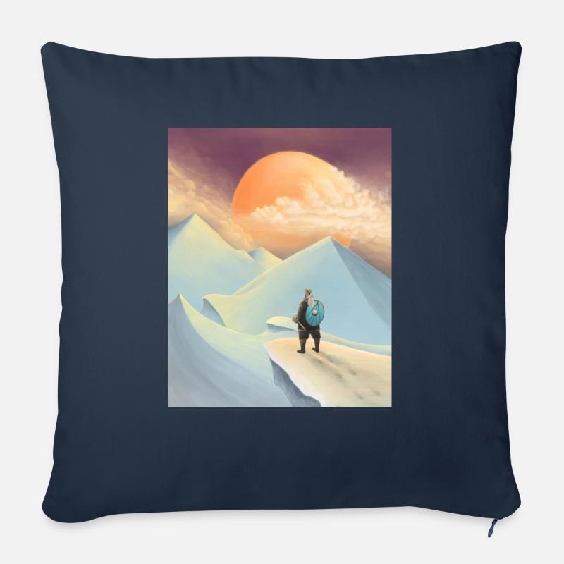 Thor va a jotunheim - Cuscino da divano 45 x 45 cm con riempimento - navy