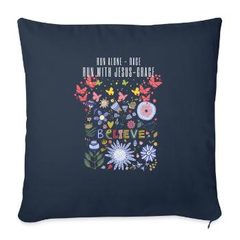 Jesus Christus,Jesus Christus,Jesus Christus,Jesus - Sofakissen mit Füllung 45 x 45 cm - Navy - Vorne