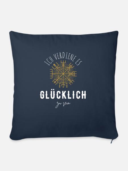 Wegweiser MOTIVATION - VEGVISIR - Sofakissen mit Füllung 45 x 45 cm - Navy