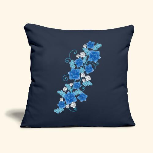 Blue Garden - Cojín de sofá con relleno 45 x 45 cm