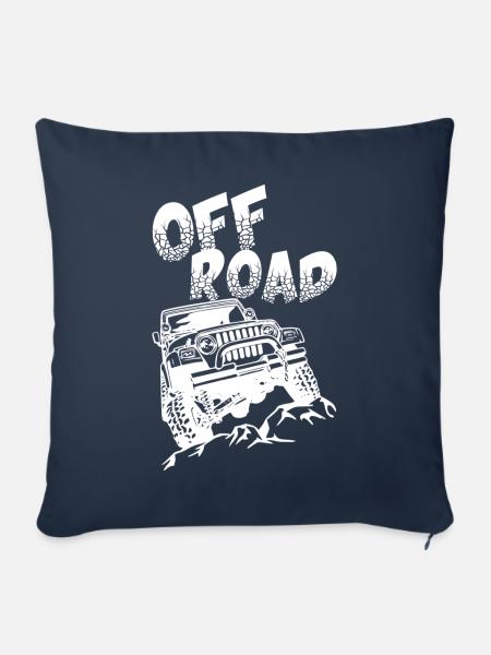 Offroad 4x4 weiß - Sofakissen mit Füllung 45 x 45 cm - Navy