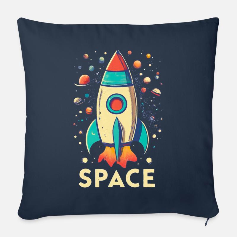 Rackete - Sofakissen mit Füllung 45 x 45 cm - Navy