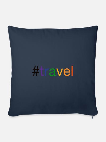 #travel - Sofakissen mit Füllung 45 x 45 cm - Navy