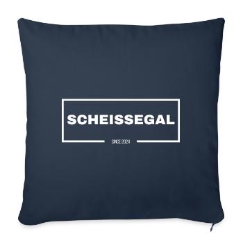 SCHEISSEGAL | since 2024 - Sofakissen mit Füllung 45 x 45 cm - Navy - Vorne
