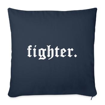 FischerS fighter. in weiss - Sofakissen mit Füllung 45 x 45 cm - Navy - Vorne