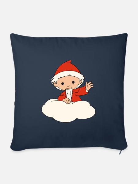 Sandmännchen auf Wolke - Sofakissen mit Füllung 45 x 45 cm - Navy