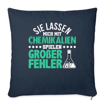 Chemiker - Sofakissen mit Füllung 45 x 45 cm - Navy - Vorne