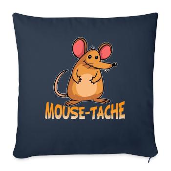Mouse Spot Rodent Animal Mice Rat Funny Mouse - Sofa pillow with filling 45cm x 45cm - navy - Front