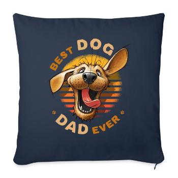 Best Dog Dad Ever Golden Retriever Master Father - Sofa pillow with filling 45cm x 45cm - navy - Front