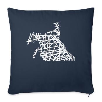 Reining Westernreiten Reiten Reiter - Sofakissen mit Füllung 45 x 45 cm - Navy - Vorne