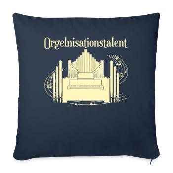 Orgel Orgelspieler Organisten Organist - Sofakissen mit Füllung 45 x 45 cm - Navy - Vorne