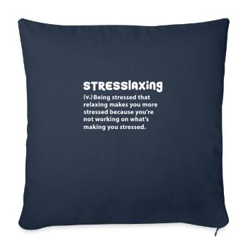 ADHS ADHD Aufmerksamkeit Defizit Geschenk - Sofakissen mit Füllung 45 x 45 cm - Navy - Vorne
