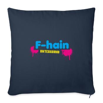 F Hain Berlin - Sofakissen mit Füllung 45 x 45 cm - Navy - Vorne