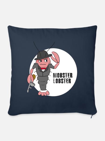 Mobster Lobster - Sofakissen mit Füllung 45 x 45 cm - Navy