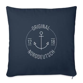 Original Norddeutsch moin - Sofakissen mit Füllung 45 x 45 cm - Navy - Vorne