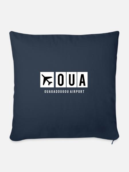 OUAGADOUGOU AIRPORT - Sofakissen mit Füllung 45 x 45 cm - Navy