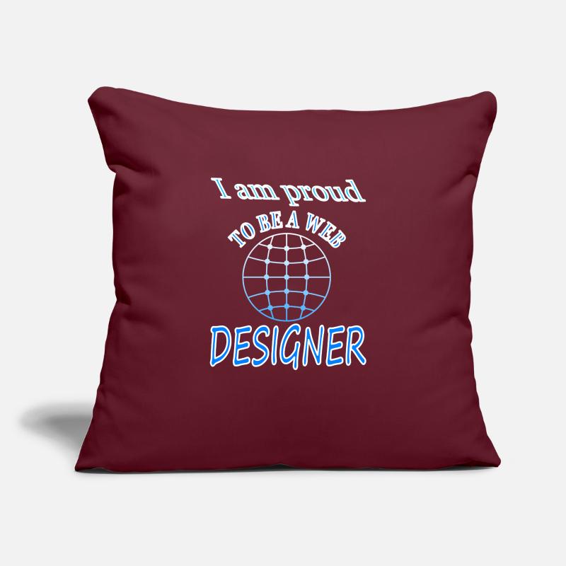 Web-designer Sofware Internet Website Geschenkidee Sofakissen mit Füllung 45 x 45 cm