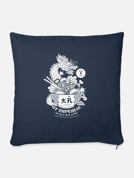 GT IMPERIAL WHITE BACK PATTERN - Sofakissen mit Füllung 45 x 45 cm - Navy