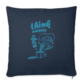 Think outside the box - Sofakissen mit Füllung 45 x 45 cm - Navy - Vorne