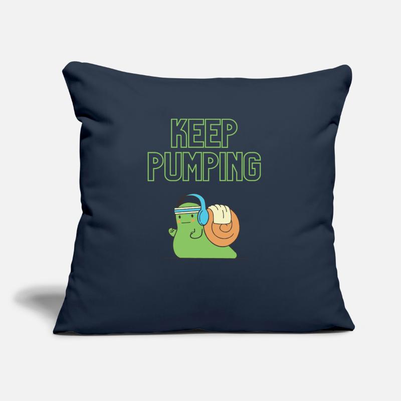 « Continuez à pomper » - Conception de vis Coussin et housse de 45 x 45 cm