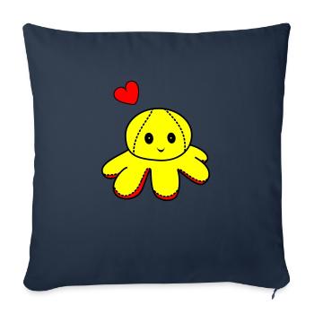 Oktopus v2 - Sofakissen mit Füllung 45 x 45 cm - Navy - Vorne