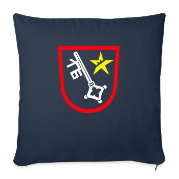 Logo Worms Layers Final - Sofakissen mit Füllung 45 x 45 cm - Navy - Vorne
