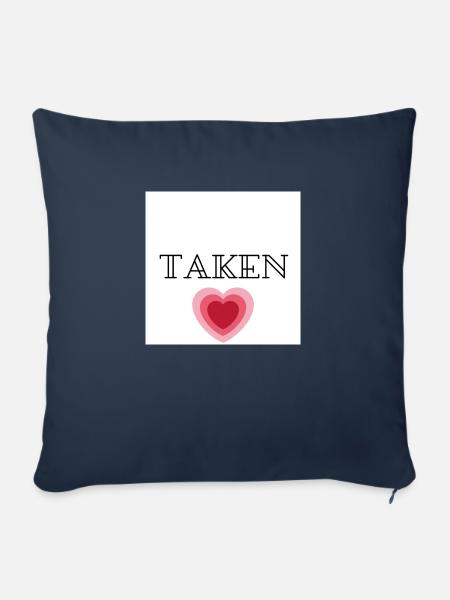 Genommen - Sofakissen mit Füllung 45 x 45 cm - Navy
