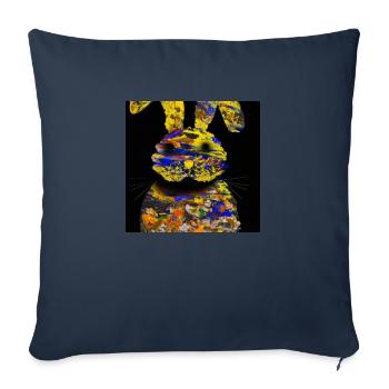 Osterhase - Sofakissen mit Füllung 45 x 45 cm - Navy - Vorne