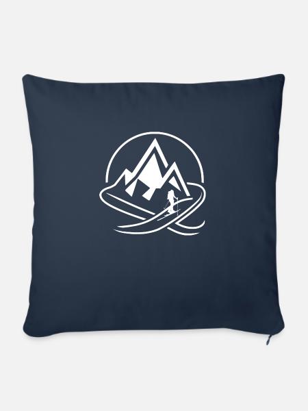 Skitour - Sofakissen mit Füllung 45 x 45 cm - Navy