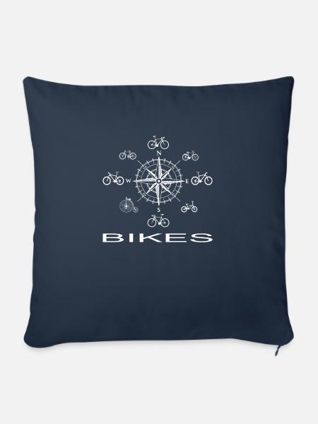 Bikes - Sofakissen mit Füllung 45 x 45 cm - Navy