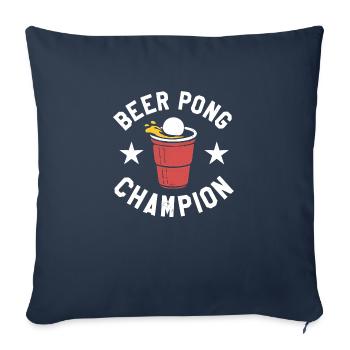 23F 0290 bk - Sofa pillow with filling 45cm x 45cm - navy - Front