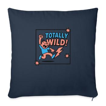 Explosion d’énergie comique - Coussin et housse de 45 x 45 cm - bleu marine - Devant